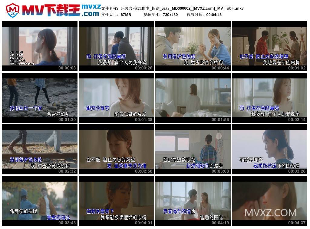 乐思言-我想的事_国语_流行_MD300602